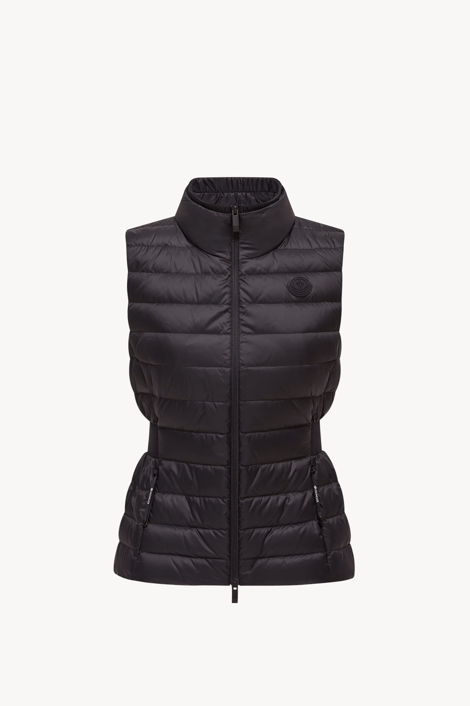 Chaleco plumífero ajustado y acampanado Valmarie Mujer Negro Moncler 2